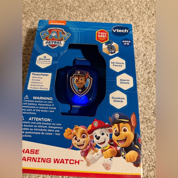 New VTech PAW Patrol Chase Learning Watch Toddler Watch - Picture 5 of 12